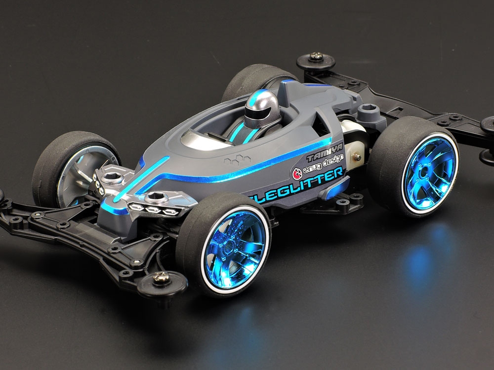 TAMIYA-modelo de coche ELEGLITTER 1/32, Mini 4WD, con Kits de modificación,  chasis VZ Original, 1 Juego, 18100