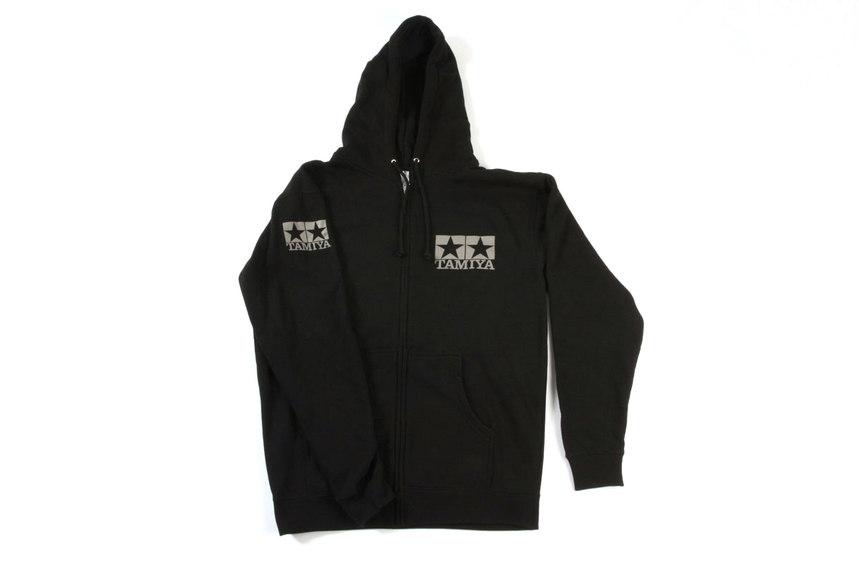 Zip Up Hoodie Black